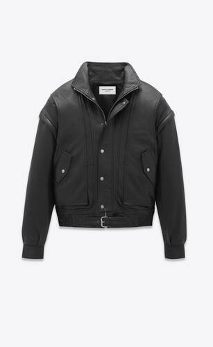 Oversized jacket in lambskin | Saint Laurent | YSL.com