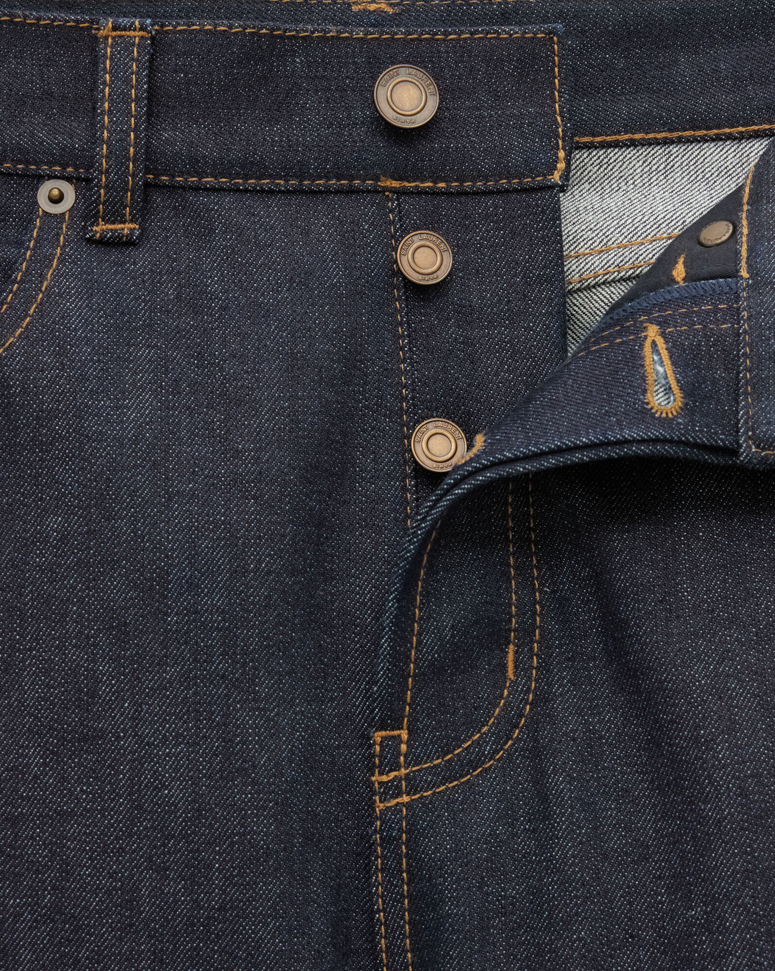 90's slim jeans in raw indigo denim