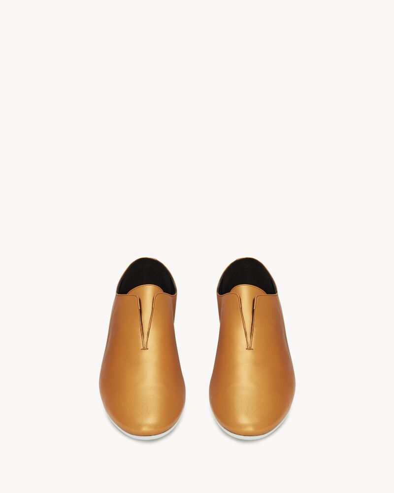 Scarpe Richelieu Oxford in pelle metallizzata | Saint Laurent | YSL.com