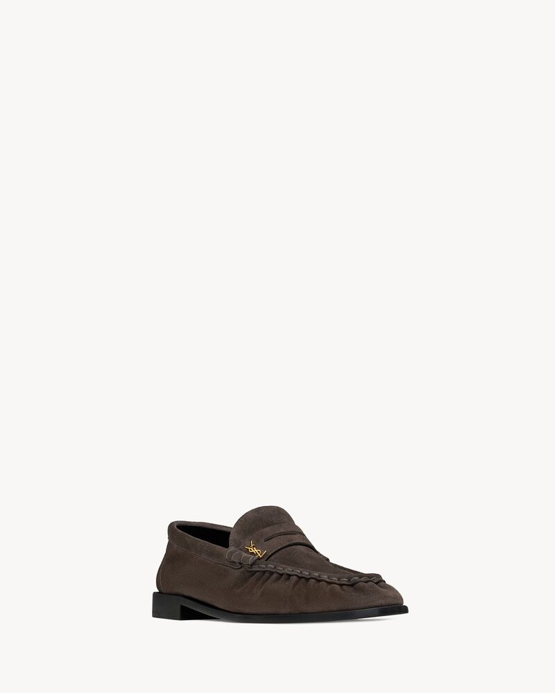 LE LOAFER penny slippers in suede