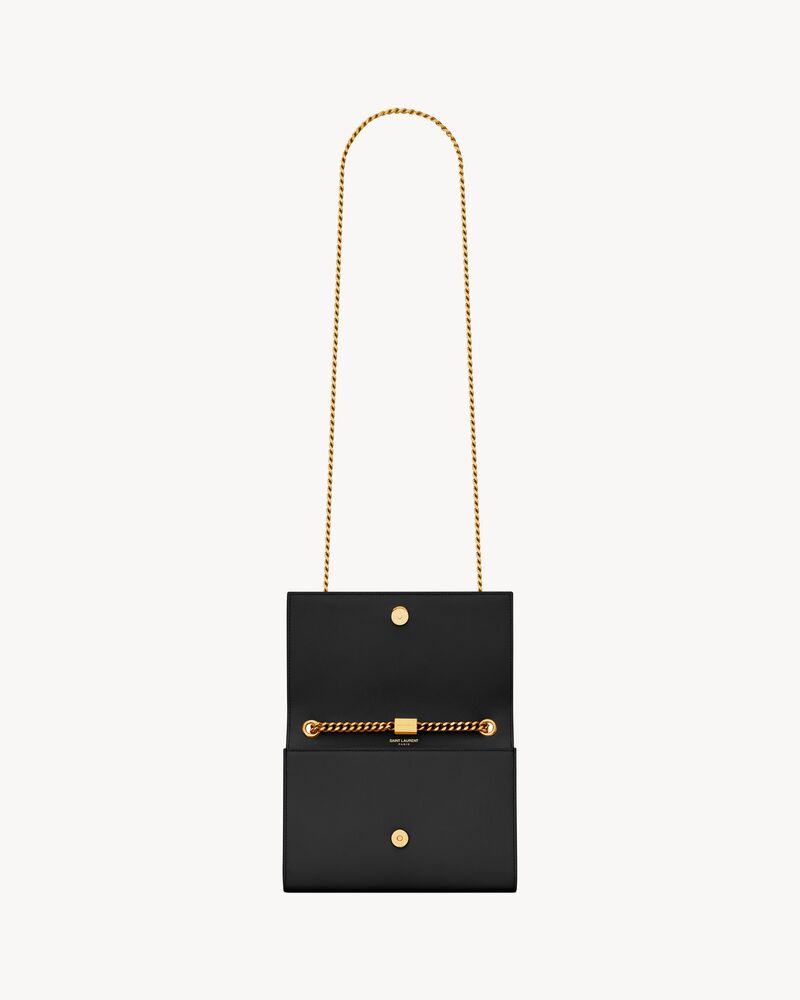 Saint Laurent medium Kate Monogram satchel - Black