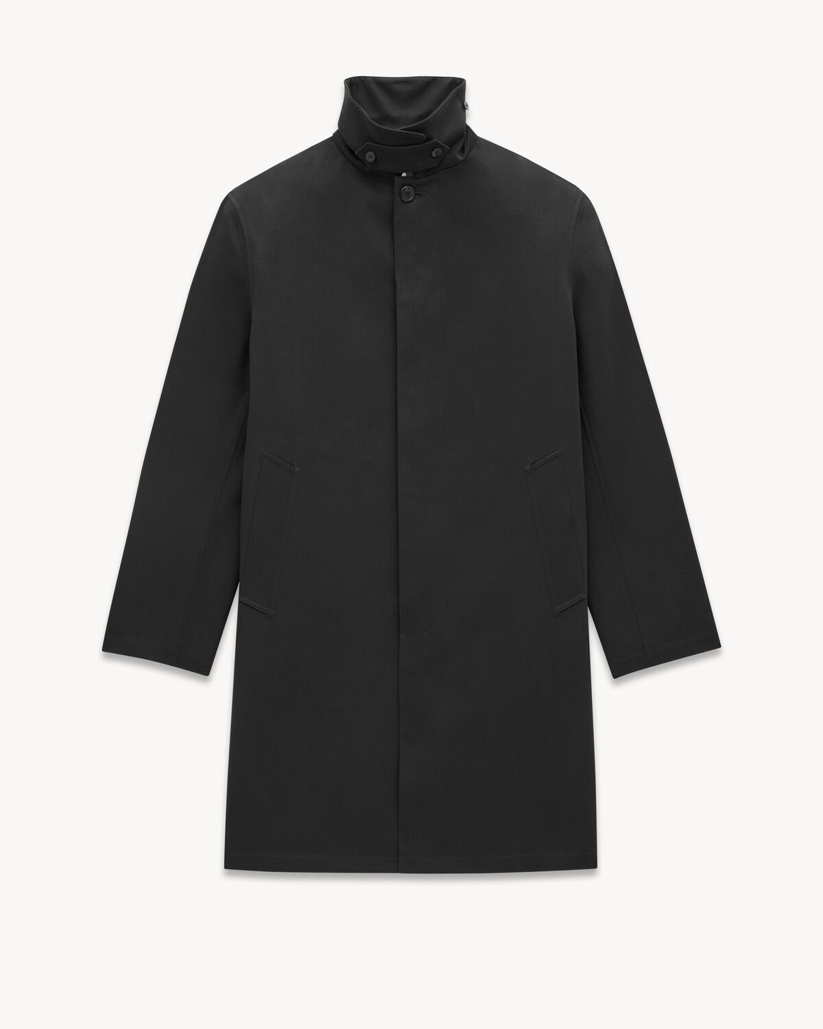 mackintosh coat in water-repellant canvas