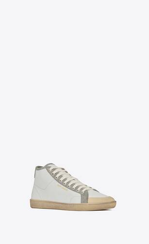 Court classic SL/39 sneakers in leather and suede | Saint Laurent | YSL.com
