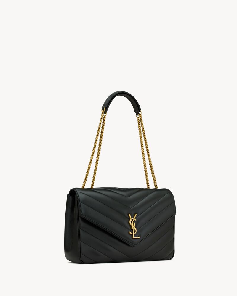ショルダーバッグ・ポシェット Saint Laurent Loulou Mini Leather Shoulder Bag With Chevron LOULOU MINI in lambskin | Saint Laurent | YSL US