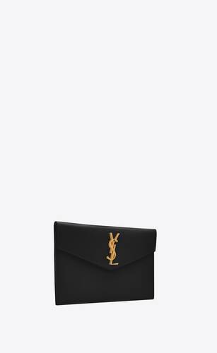 black uptown envelope pouch