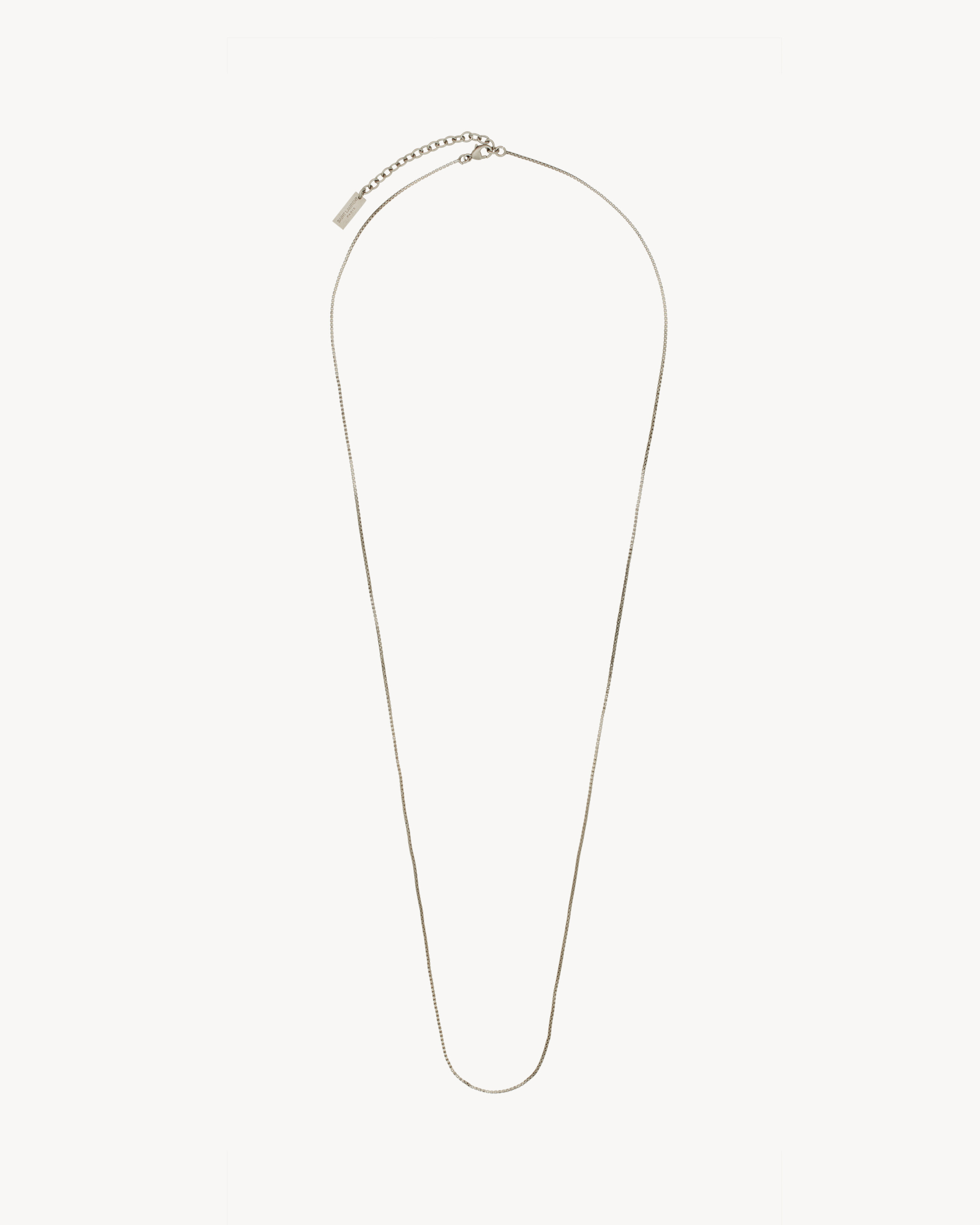 Long Venetian chain necklace in metal 