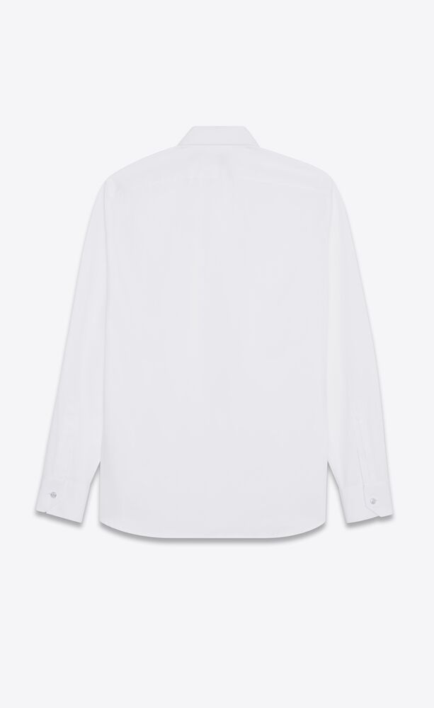 slim-fit shirt in cotton poplin