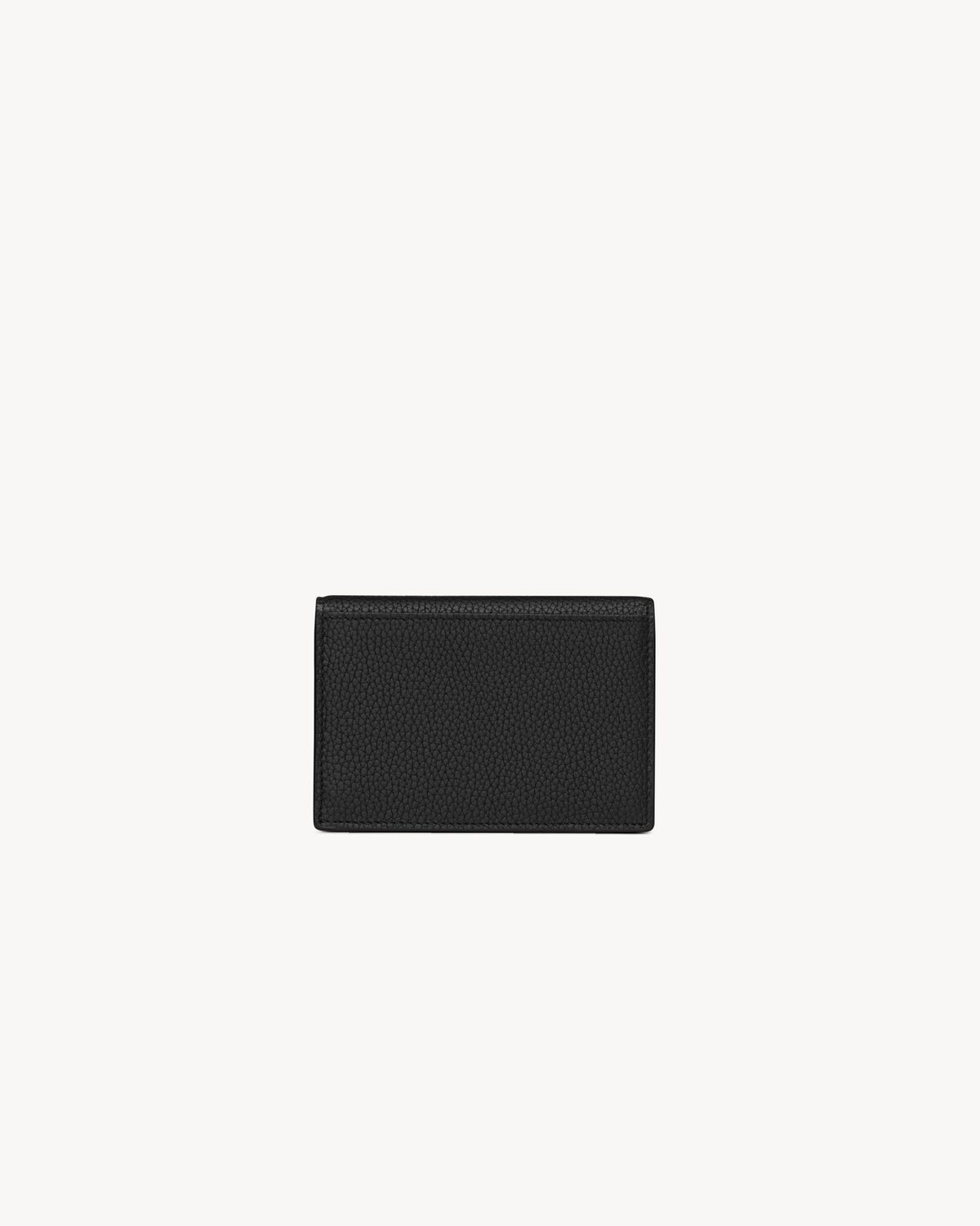 CASSANDRE SHADOW SAINT LAURENT BUSINESS CARD CASE IN GRAINED LEATHER