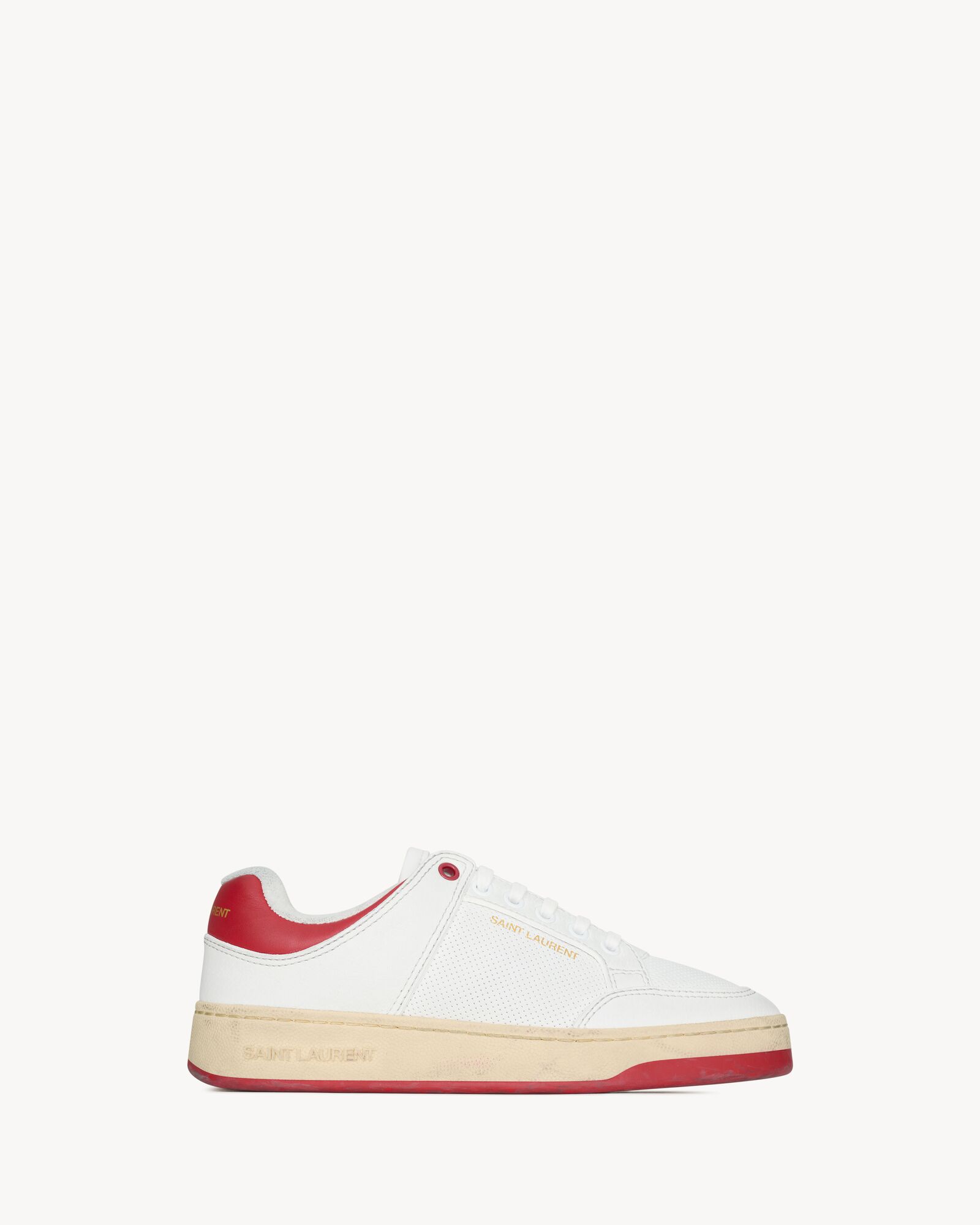 SL/61 sneakers in smooth leather | Saint Laurent | YSL.com