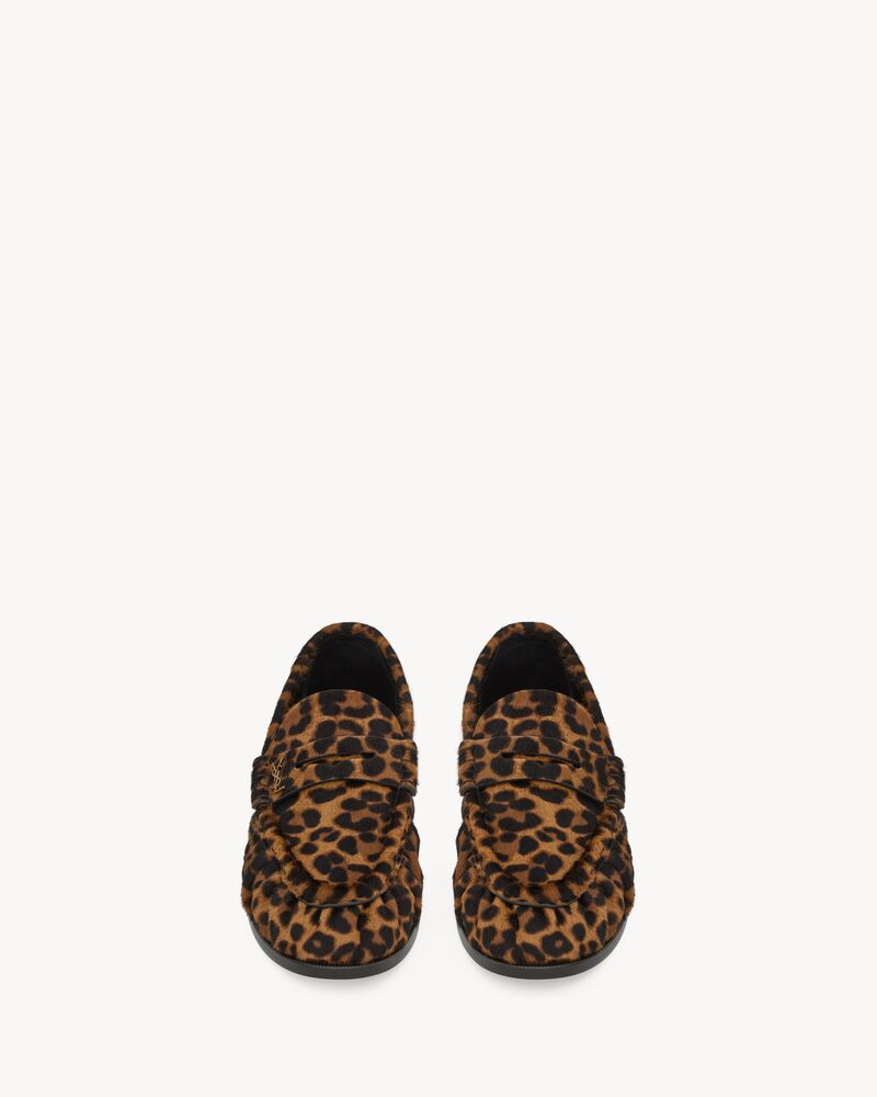 LE LOAFER penny slippers in pony hair leather