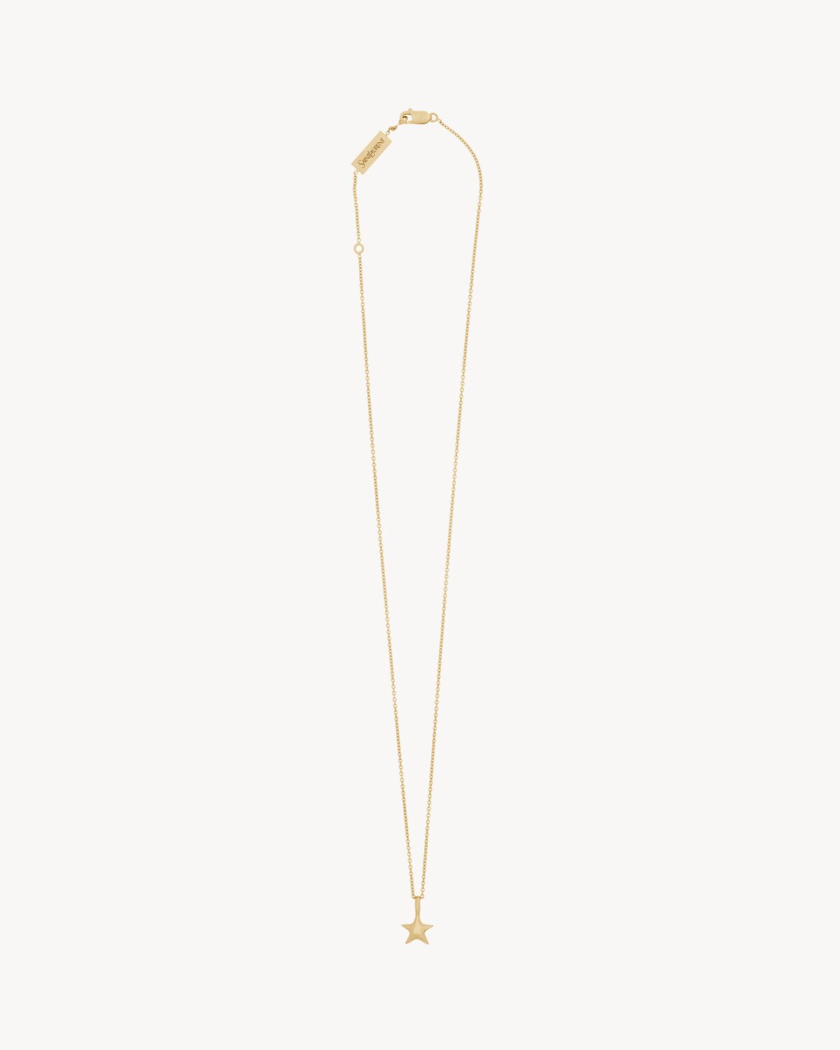 star pendant necklace in 18K yellow gold