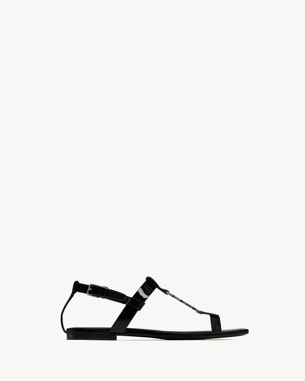 cassandra patent leather ysl sandals