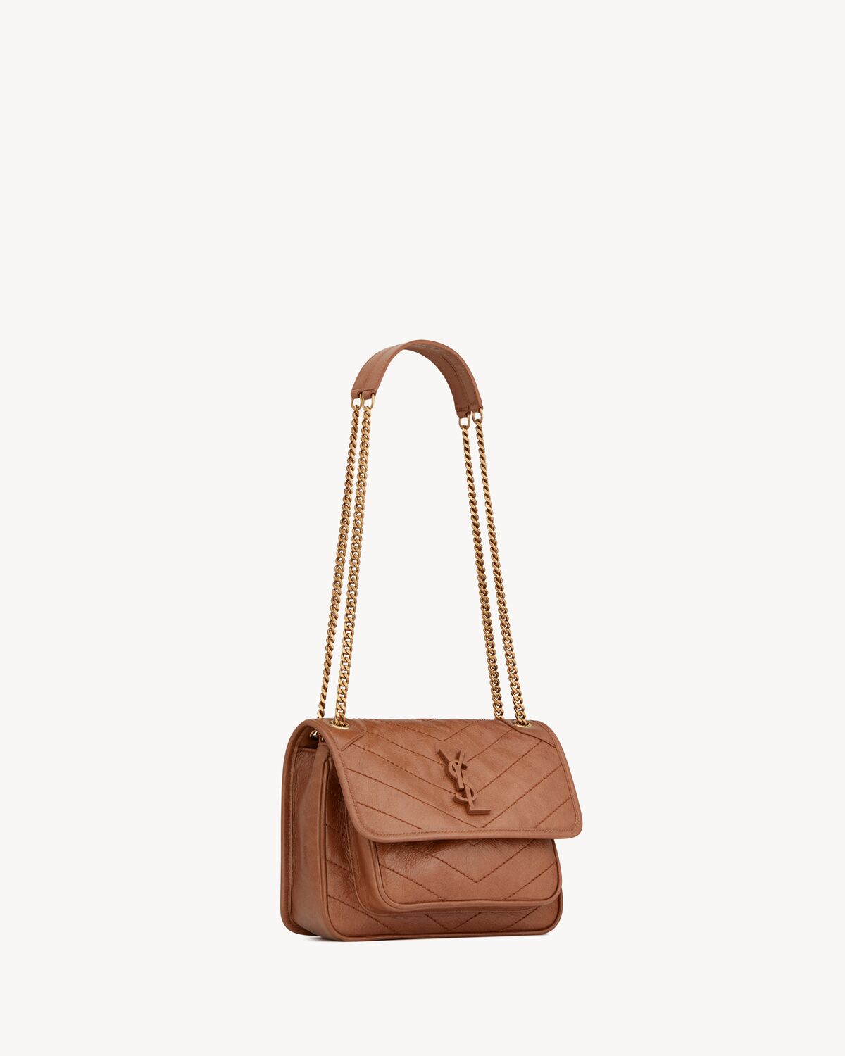 생로랑 빈티지 가죽 소재의 니키 베이비 숄더백 6331601YG072522