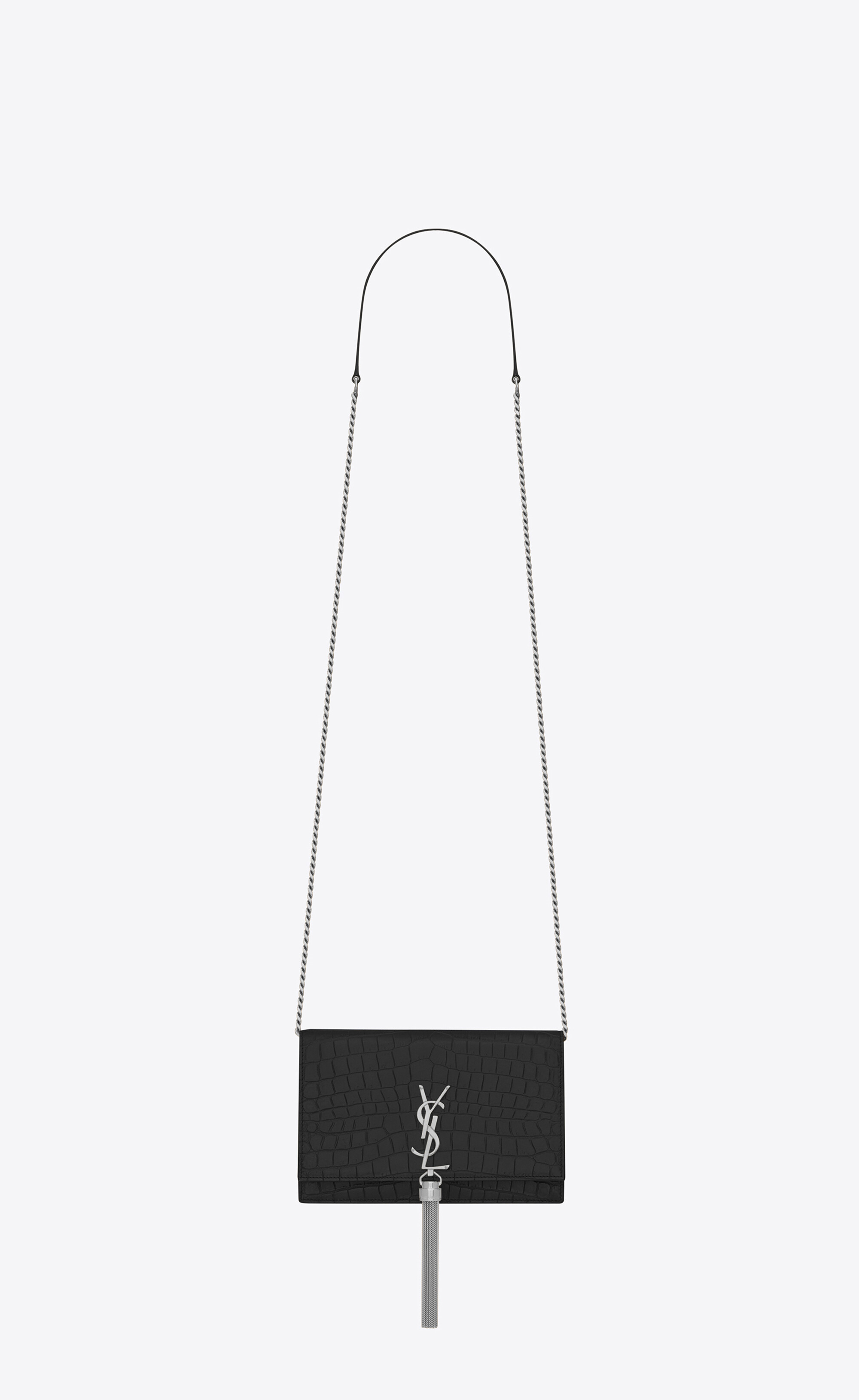 ysl wallet on chain with tassel