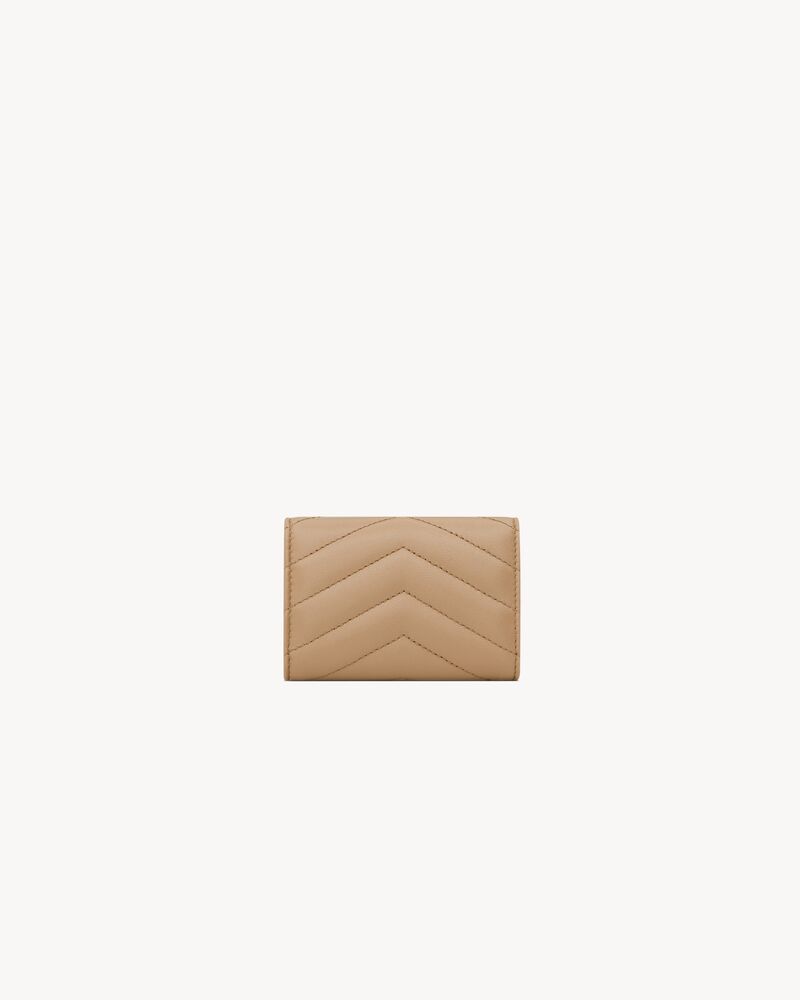 TINY CASSANDRE East/West wallet in shiny leather | Saint
