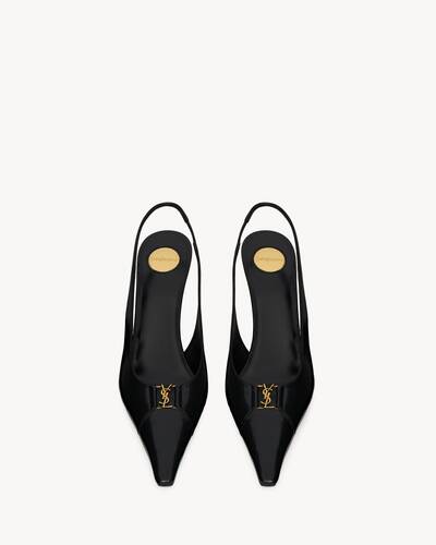 【Saint Laurent】バビロン スリングバックフラット 直営店 バビロン スリングバックフラット（スムースレザー） | Saint