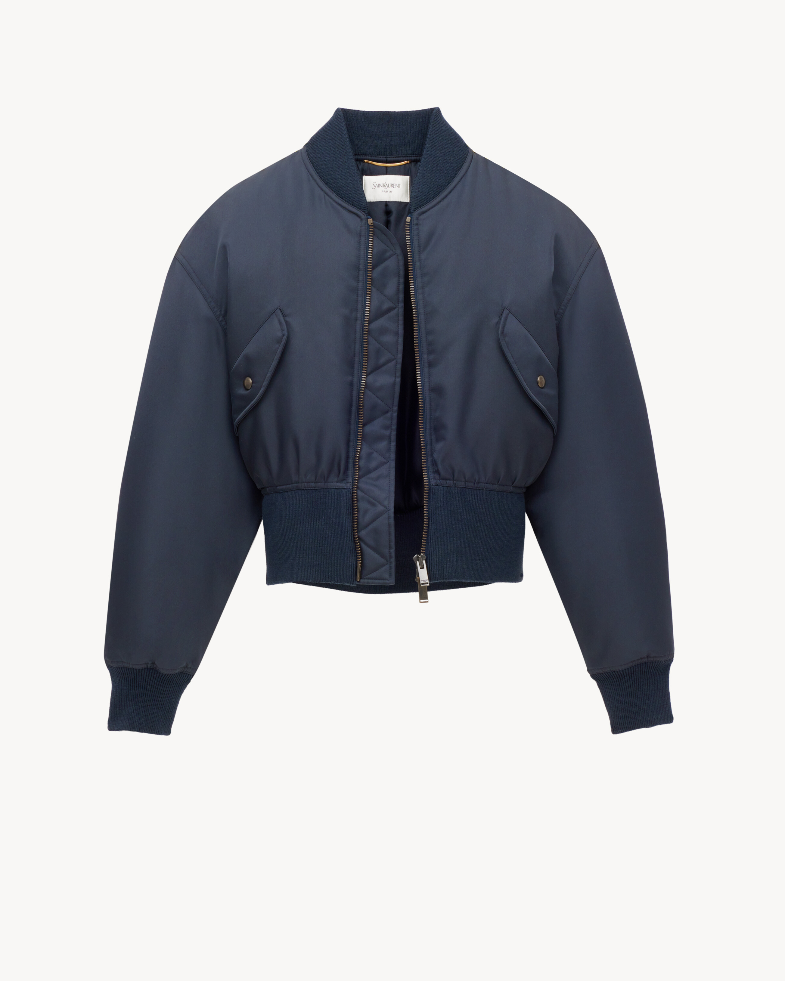 bomber jacket in nylon in Blue Saint Laurent YSL EN-US