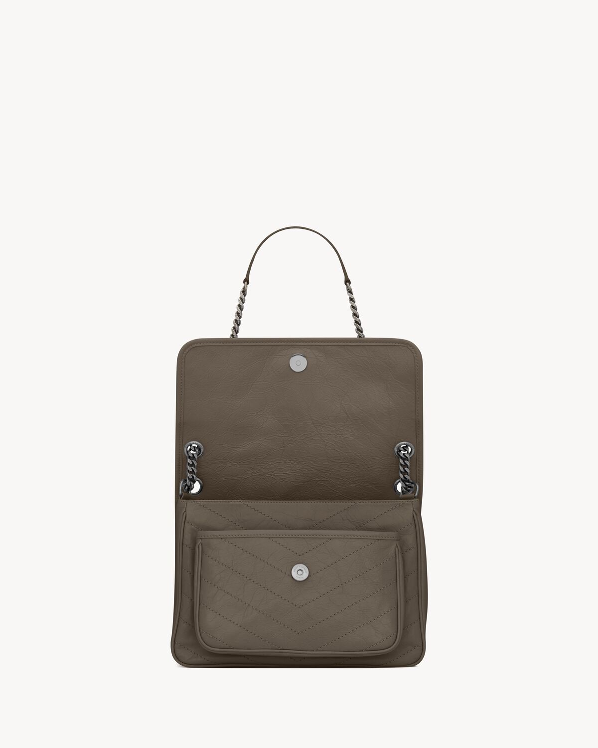 생로랑 빈티지 가죽 니키 미디엄 숄더백 6331580EN043212