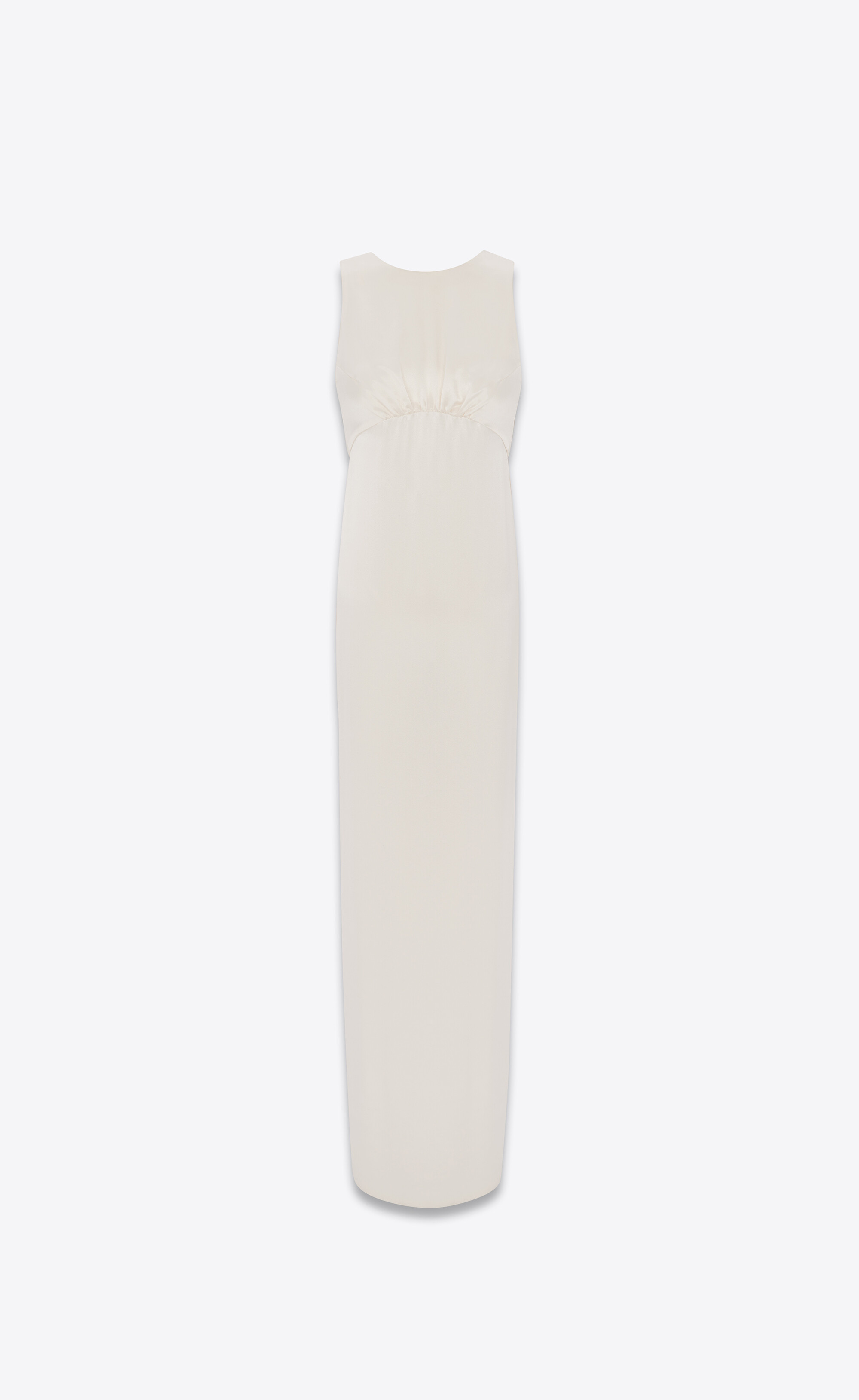 Long tube dress in crepe satin | Saint Laurent | YSL.com