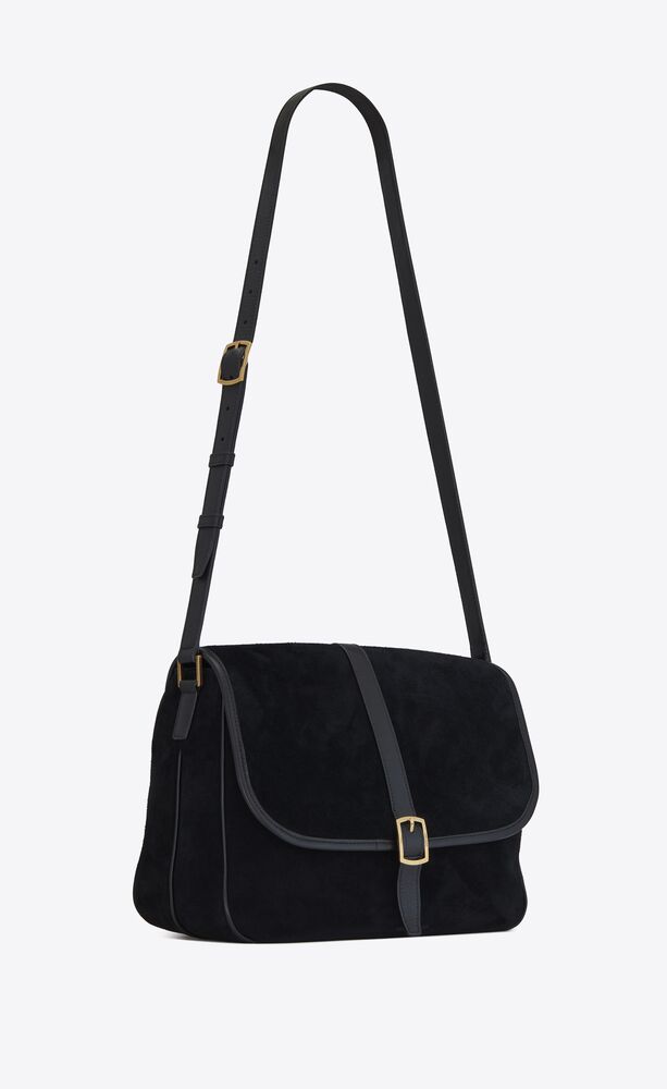 MINI SORBONNE Black patent leather bag