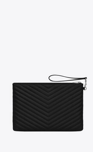 cassandre matelassé tablet pouch in quilted leather