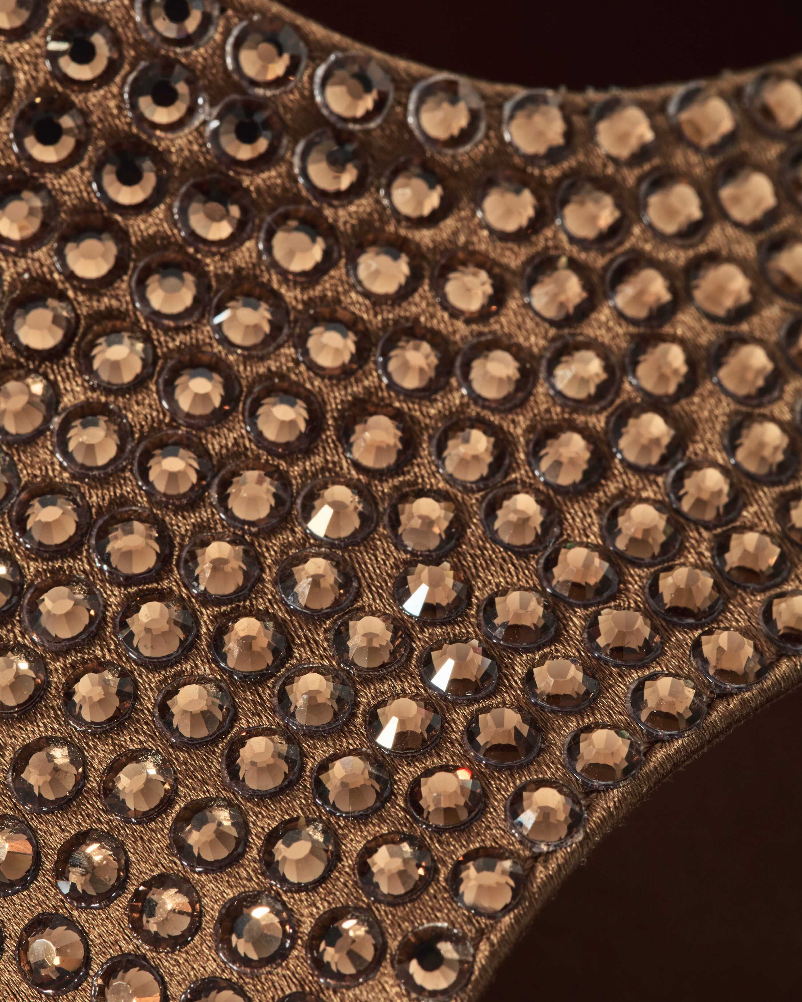 SEPT mules in satin crepe and rhinestones