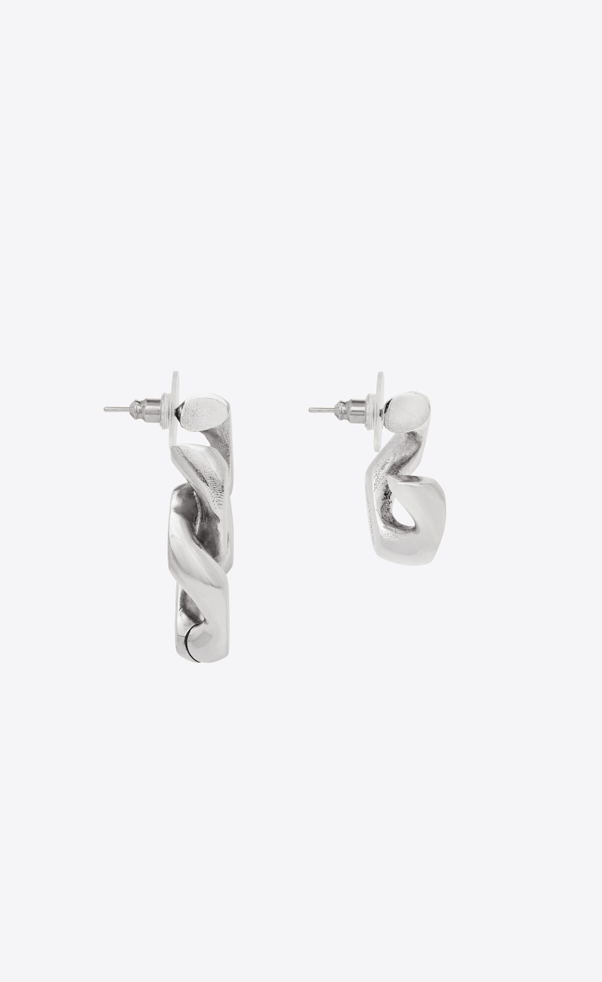 Ysl silver earrings Clearance