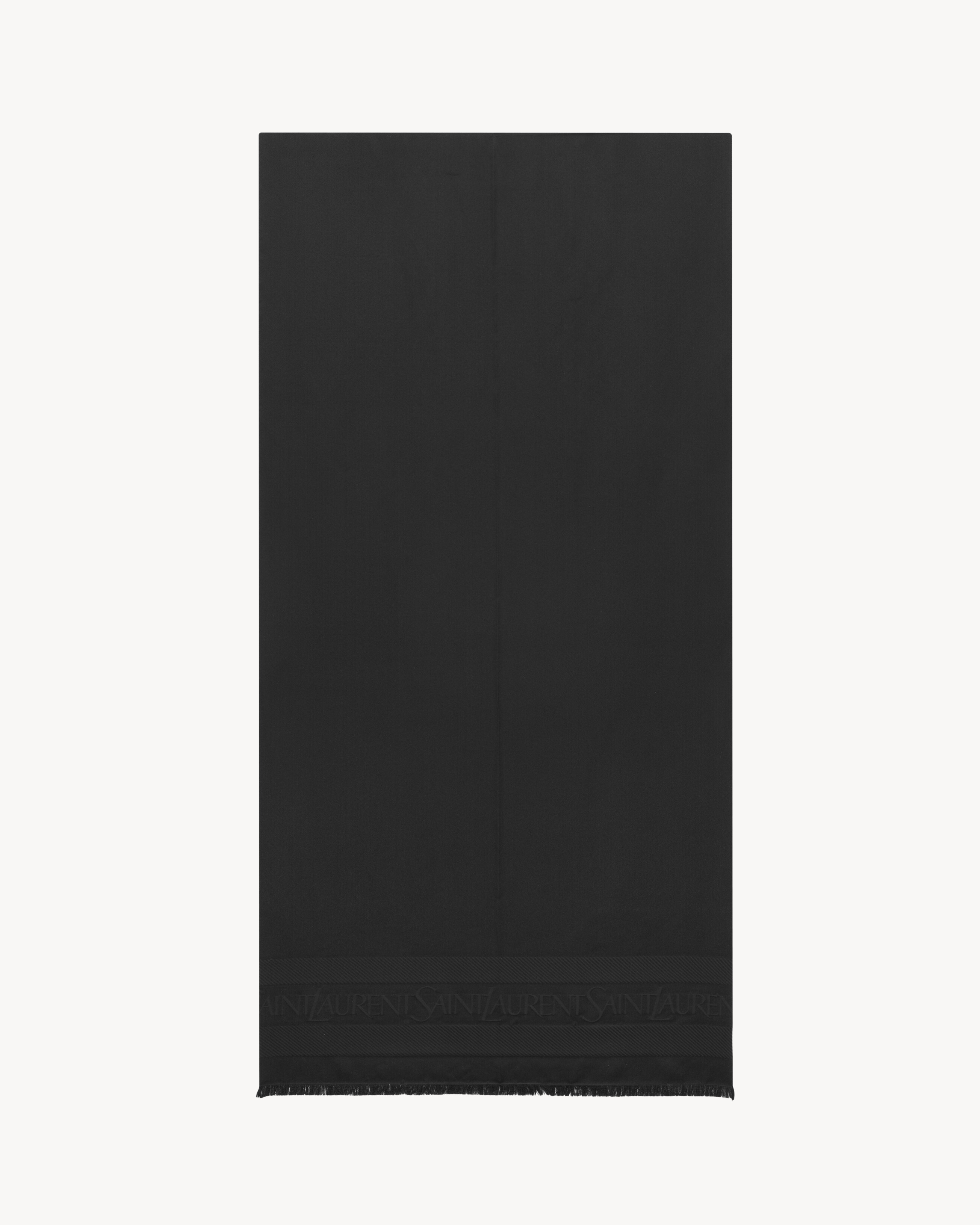 SAINT LAURENT écharpe en satin de soie