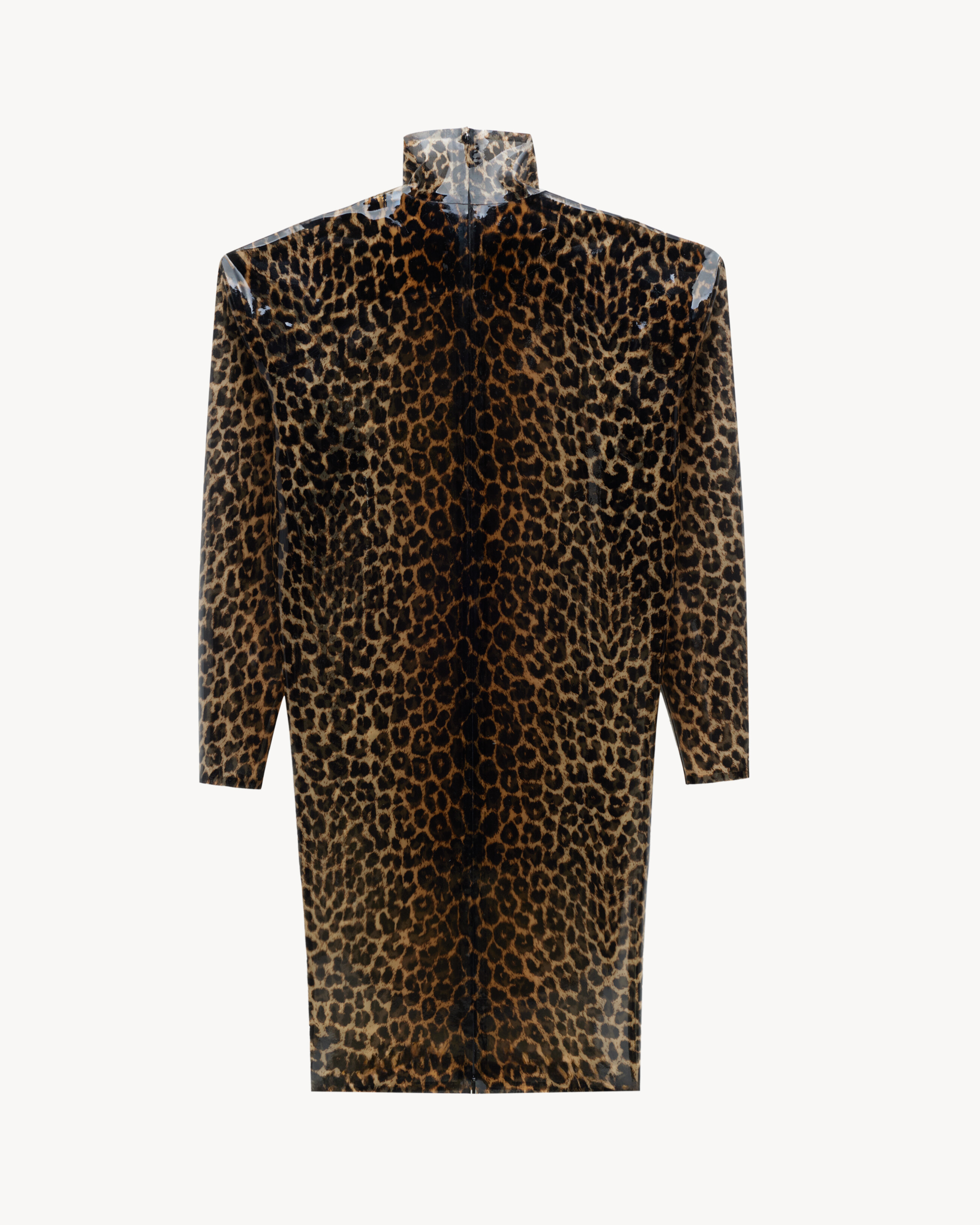 boxy dress in leopard silicone