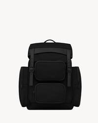 CITY MULTI-POCKET BACKPACK IN ECONYL?, SMOOTH LEATHER AND NYLON