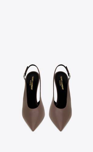 yasmeen slingback pumps in shiny leather