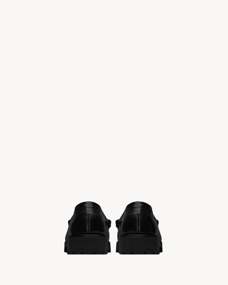 Le Loafer Monogram镜面皮革粗跟便士樂福鞋