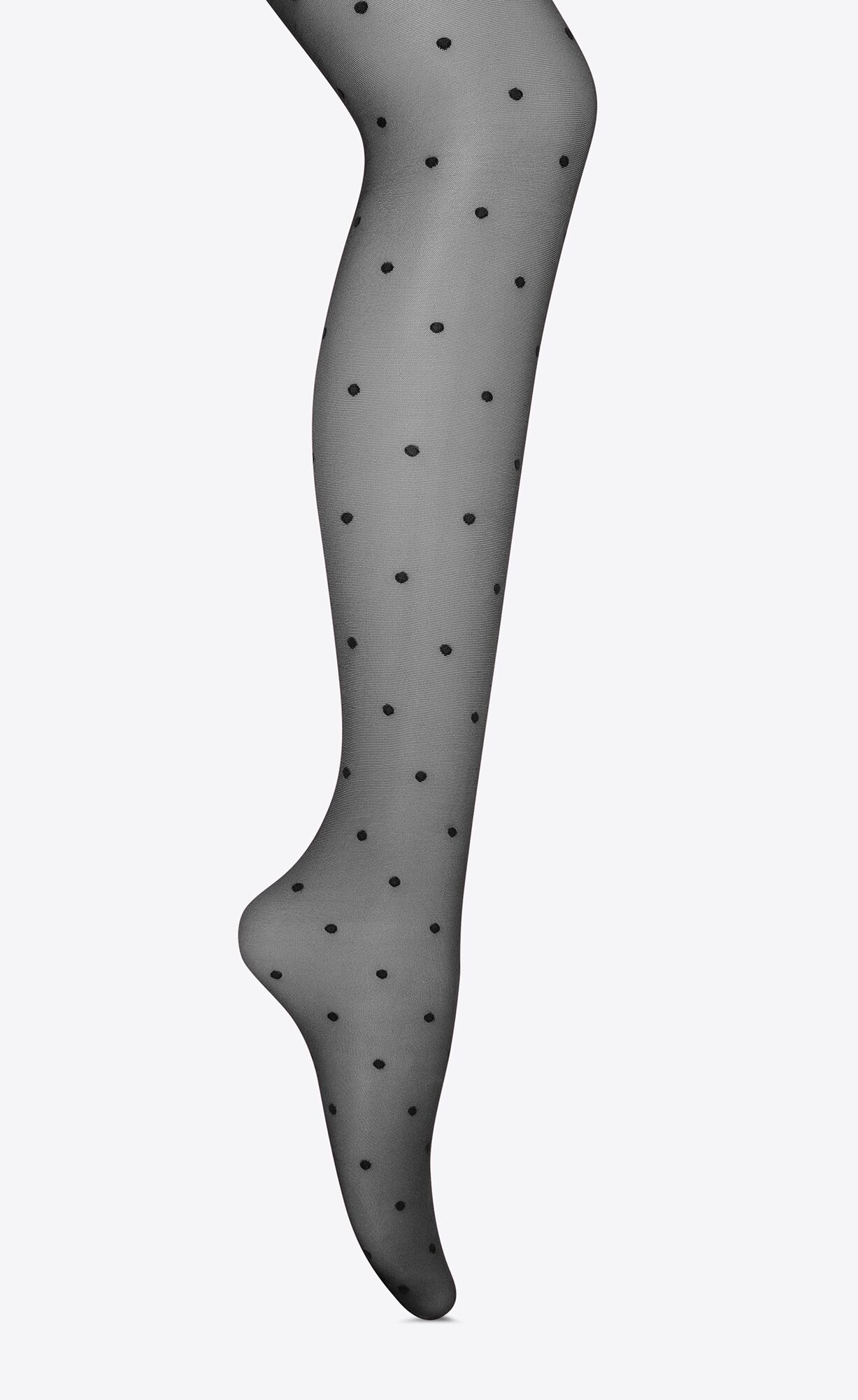 Dotted voile tights | Saint Laurent | YSL.com