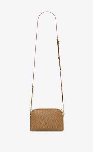 gaby zipped pouch in quilted lambskin