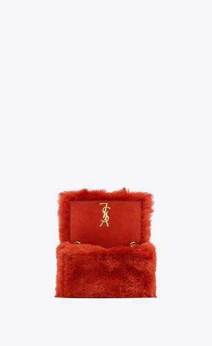 Saint Laurent Kate Reversible Shearling Crossbody Bag