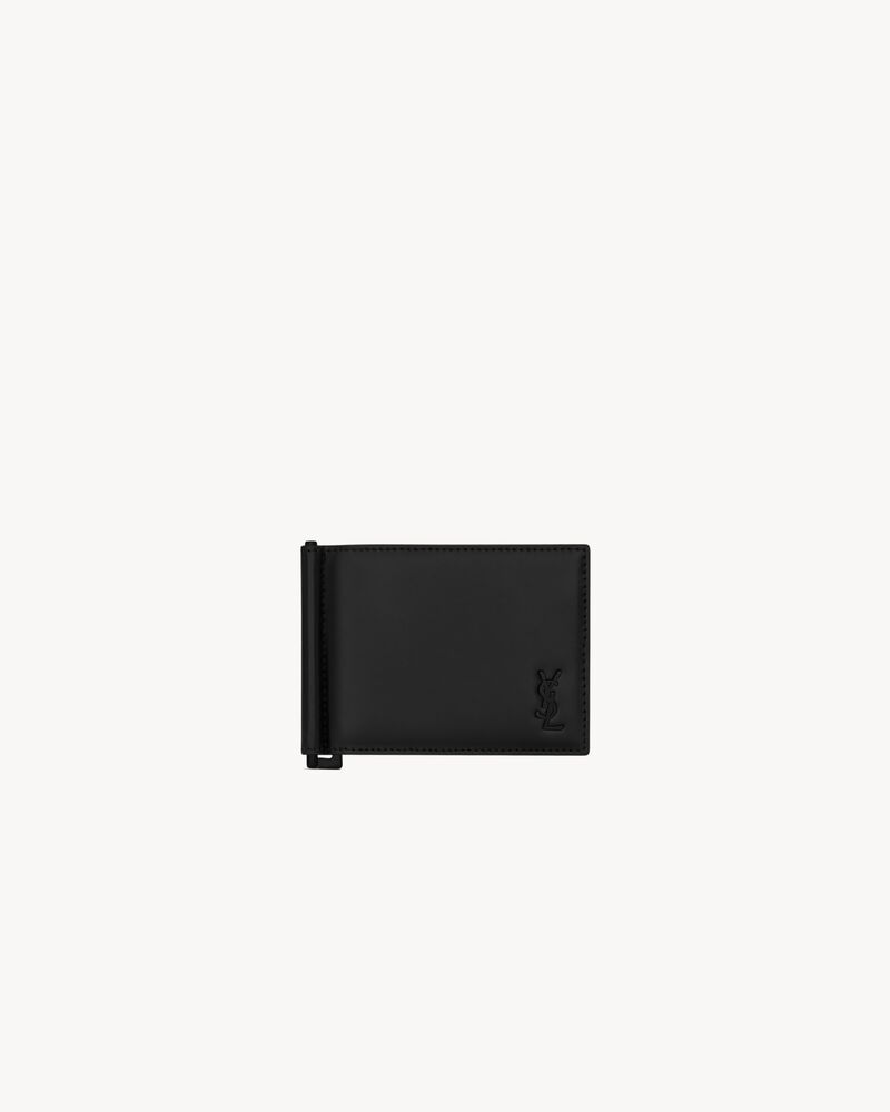 TINY CASSANDRE Bill clip wallet in matte leather