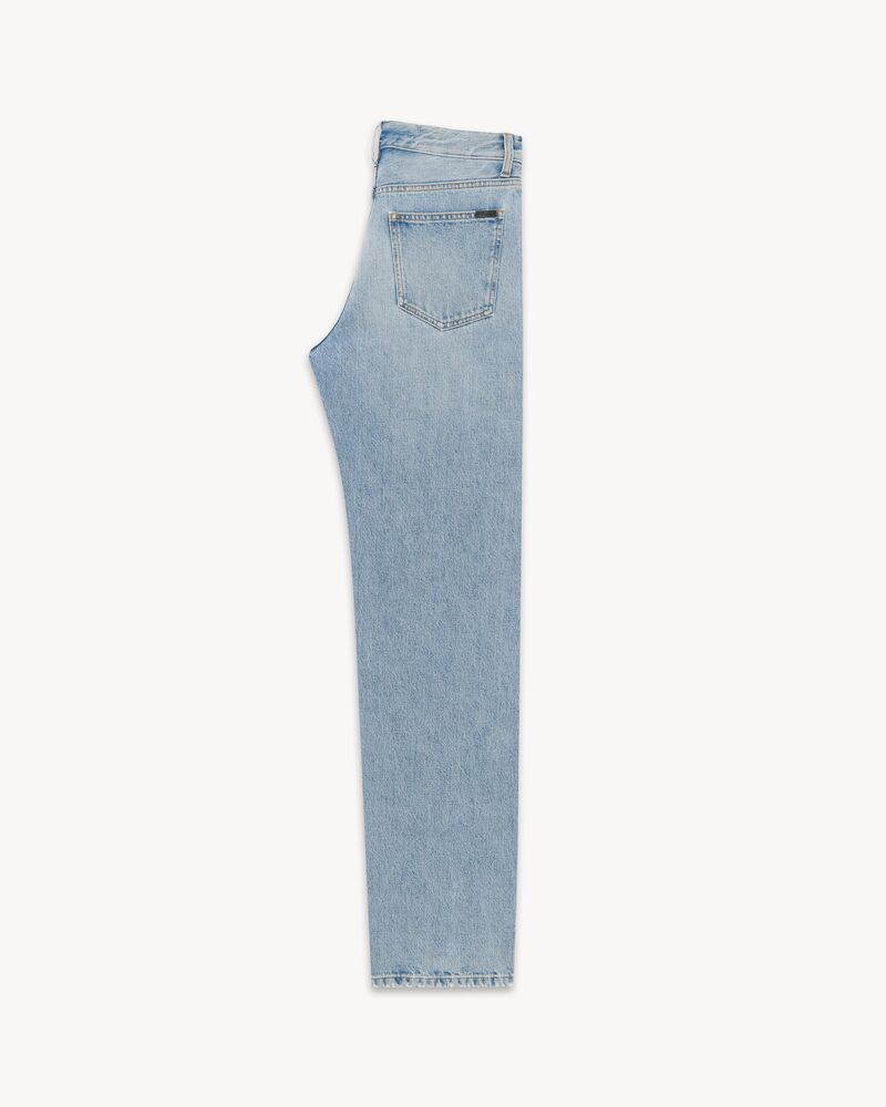 Long baggy jeans in blue bay denim, Saint Laurent