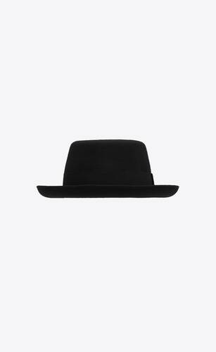 Yves Saint Laurent Rive Gauche Wide Brim Black Hat New / Tags at