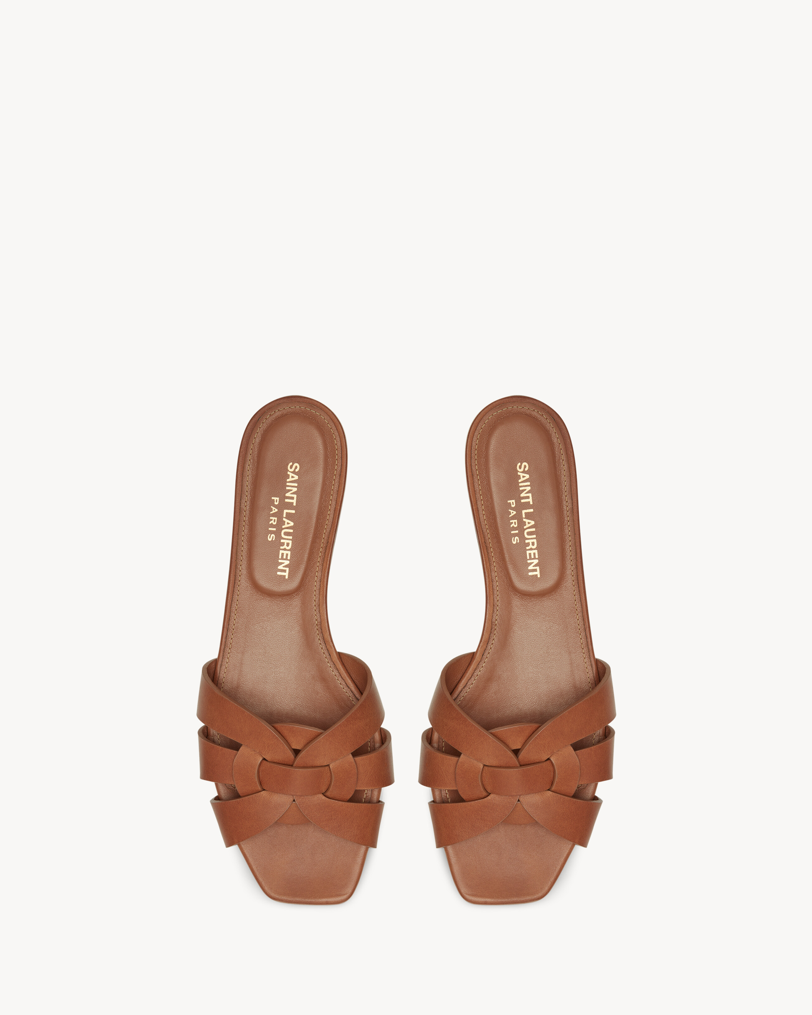 TRIBUTE MULES in smooth leather