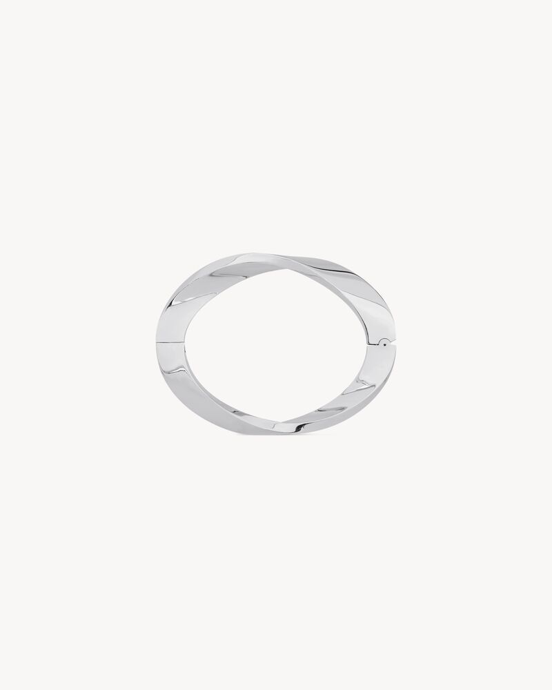 twist bracelet in 18K grey gold