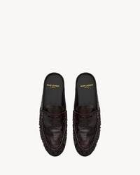 LE LOAFER penny mules in eel