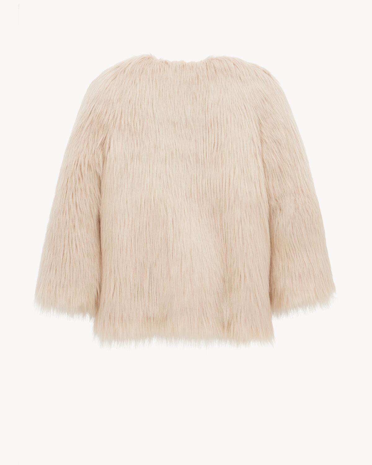 short coat in animal-free fur