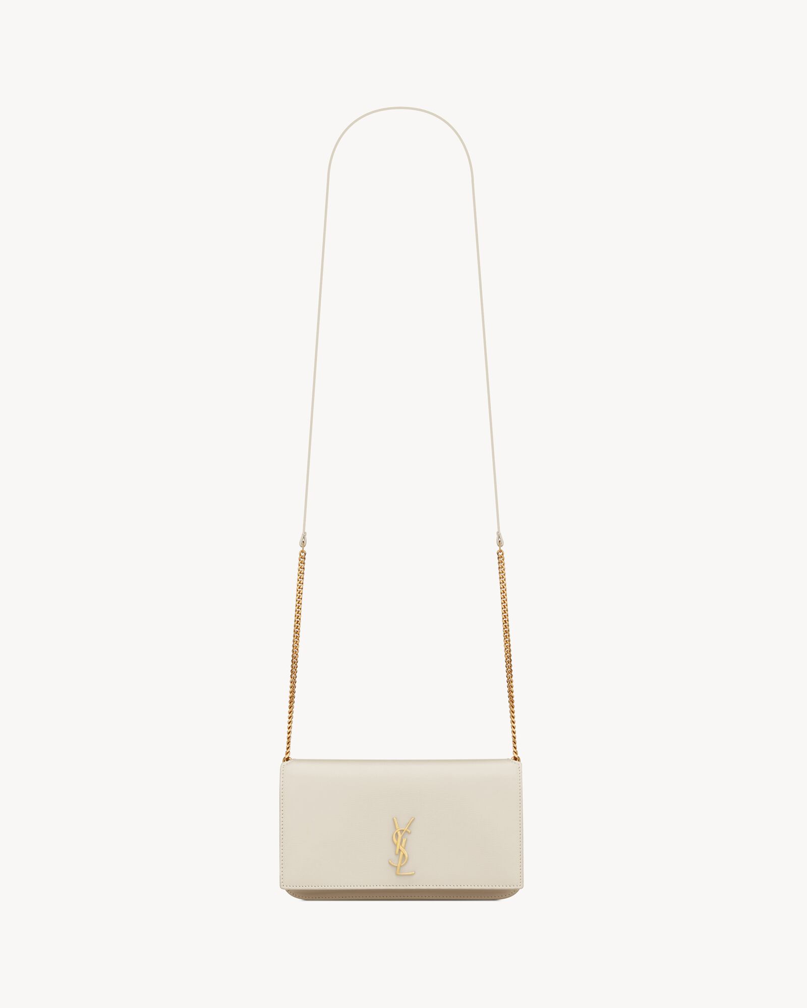CASSANDRE phone holder in smooth leather — 8201750U40J9207