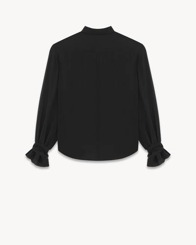 shirt in silk georgette