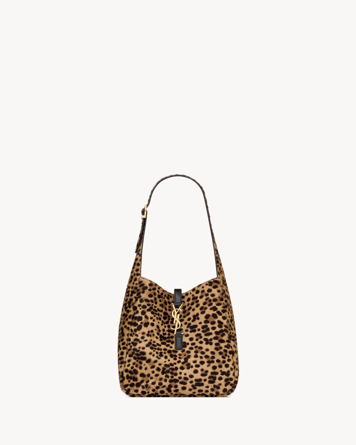 le 5 a 7 small souple en cuir effet pony leopard