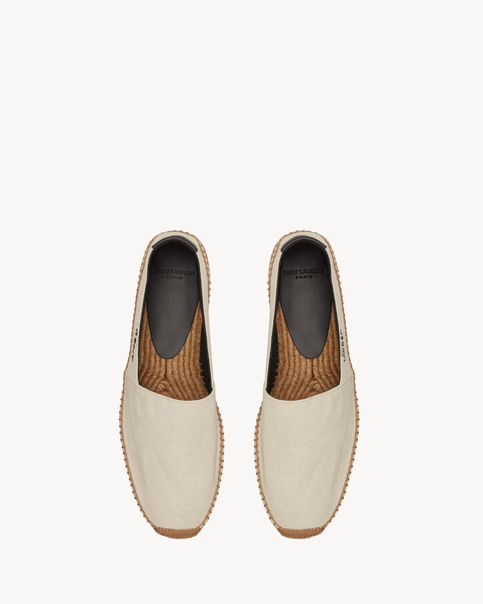 Saint Laurent embroidered espadrilles in canvas Saint Laurent