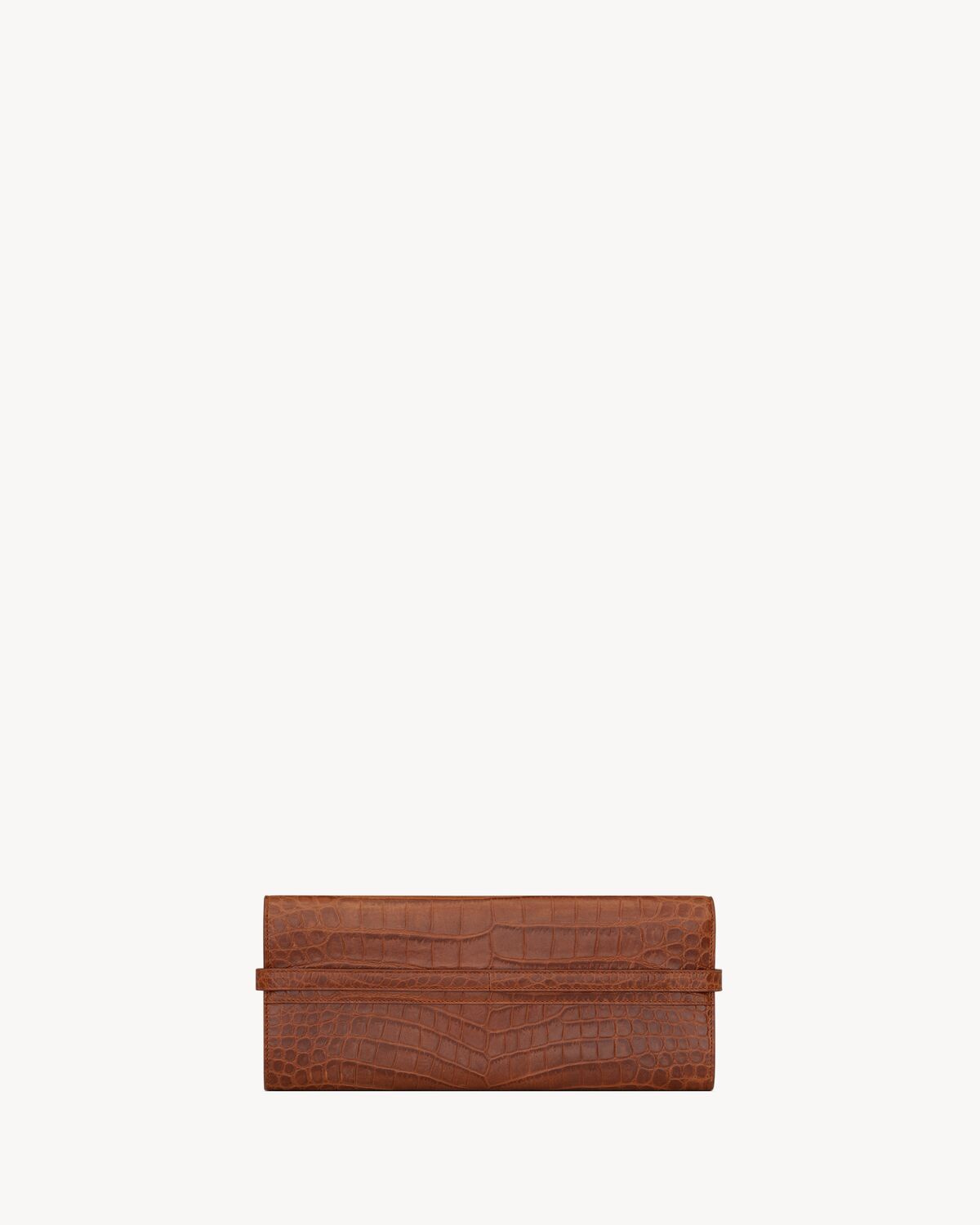 MANHATTAN CLUTCH IN CROCODILE-EMBOSSED LEATHER