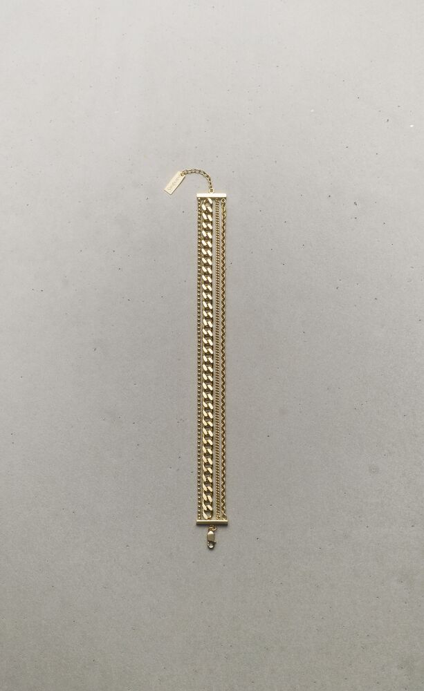bracelet multi-chaîne en or jaune 18 carats
