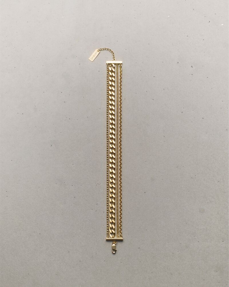 pulsera de varias cadenas de oro amarillo de 18 kt