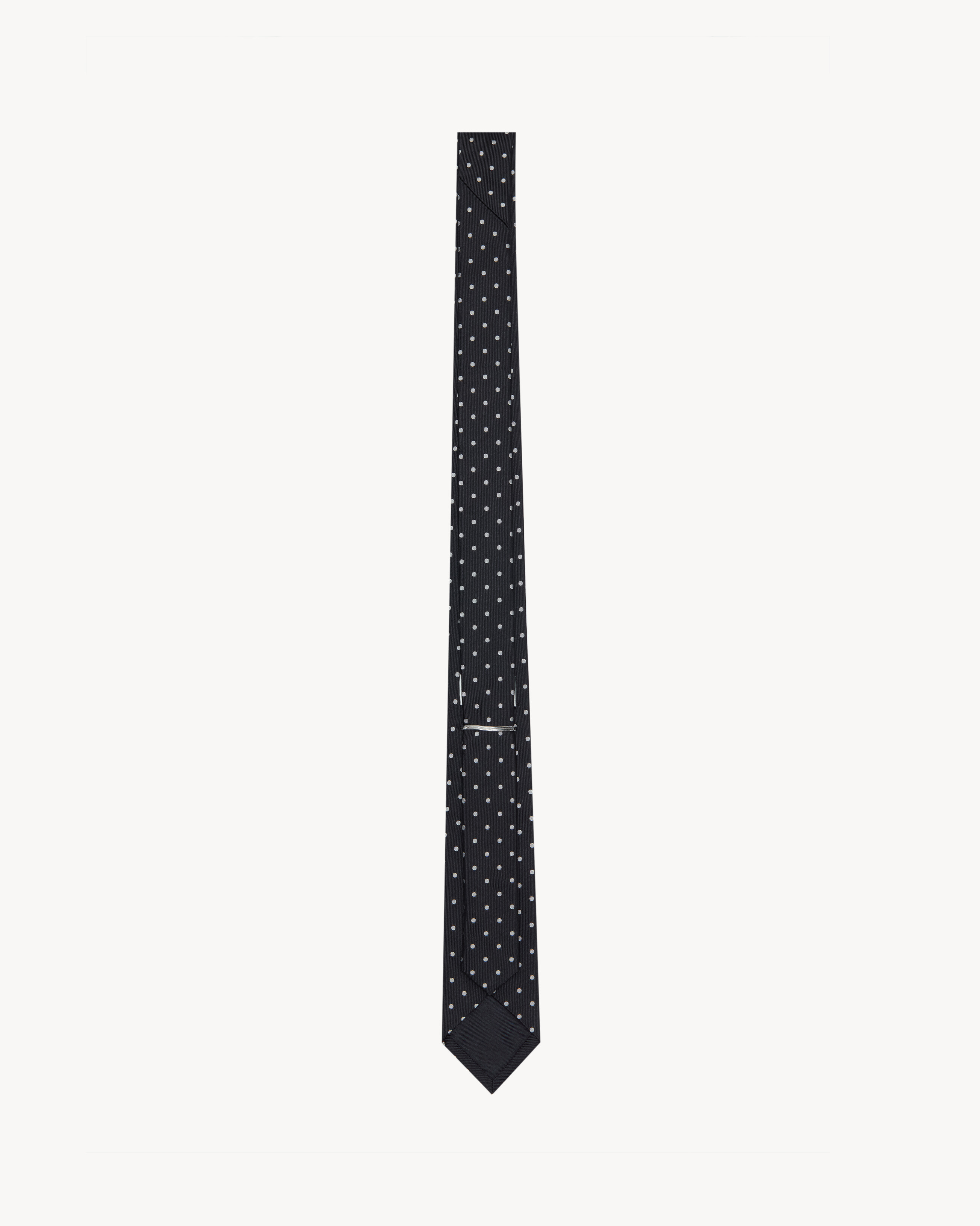 dotted tie in silk jacquard